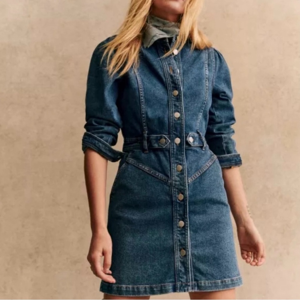 Sézane Alberta Denim Dress